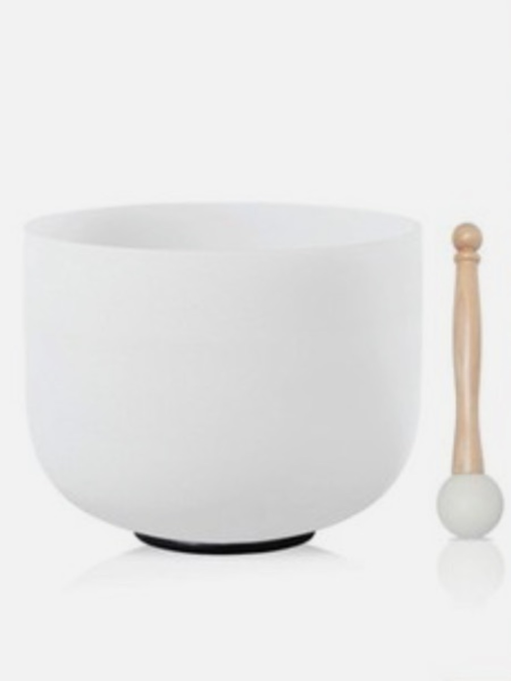10 Inch F Note Heart Chakra Frosted Quartz Crystal Singing Bowl with Mallet